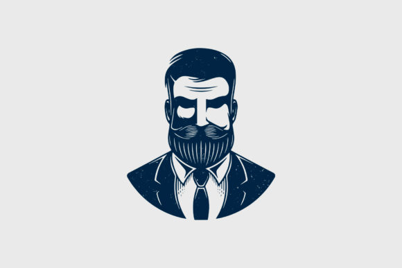 Bearded Hipster Head Logo Design: A Modern and Versatile Branding Solution