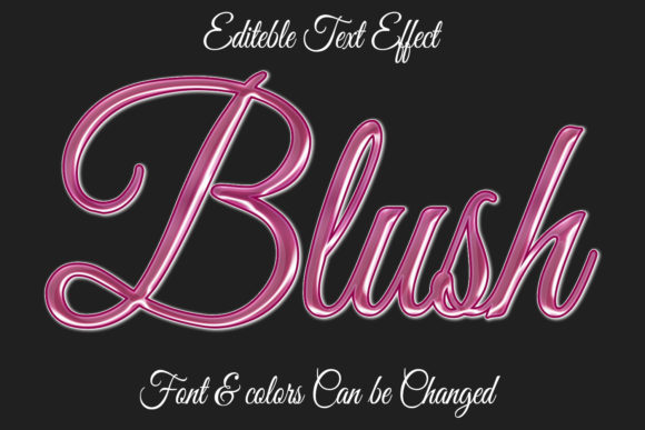 Blush Pink Style Text Effect Preset Ps for Instant Design Impact