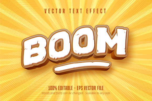 Boom Text, Game Style Text Effect: The Ultimate Vector Tool for Dynamic Designs