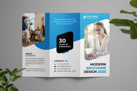 Corporate Tri-fold Brochure Template: A Modern Solution for Creative Agencies