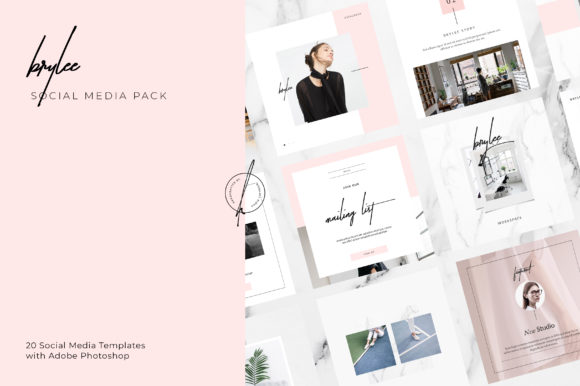 Elevate Your Brand Identity with the Brylee Social Media Pack