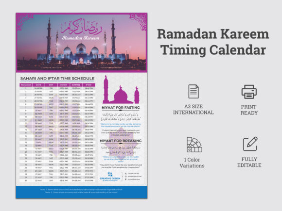 Ramadan Kareem Iftar Timing Calendar2021: A Strategic Resource for Planning and Execution
