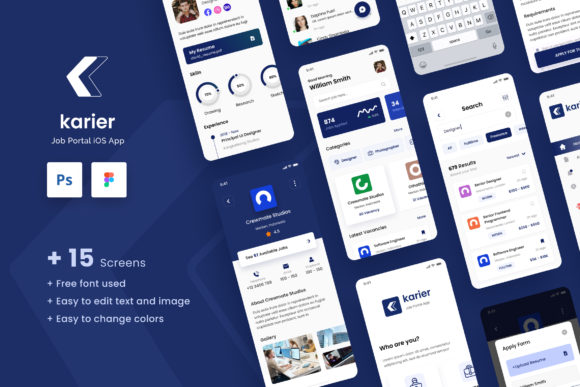 Revolutionize Your Hiring Platform with Karier - Job Portal IOS App Design UI