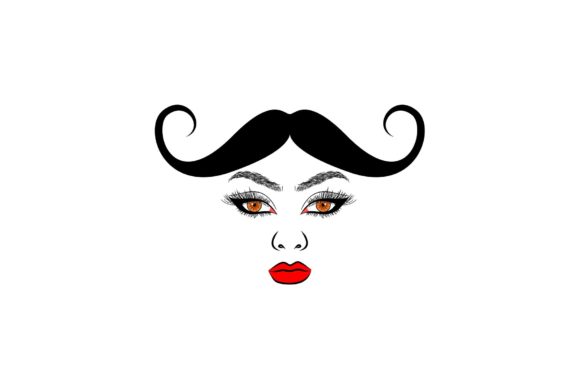 Teen Beauty Girl with Mustache Hair: A Strategic Asset for Customizable Branding
